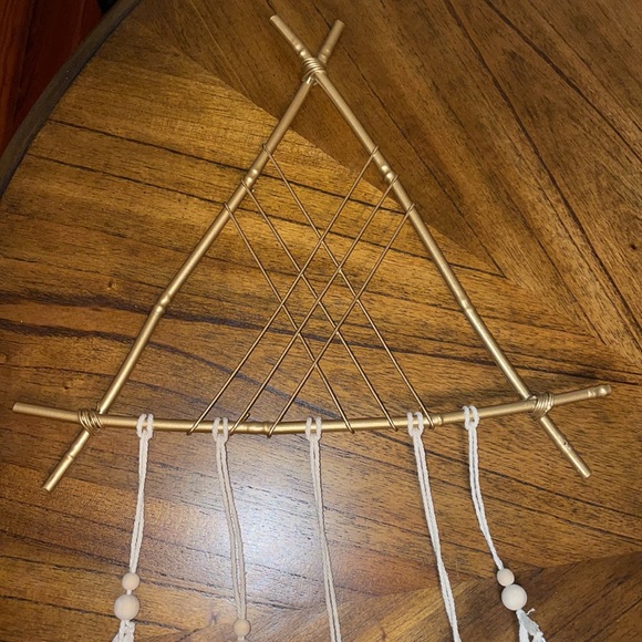 Boho Chic Feather Metal Wall Art Dream Weaver - Picture 3 of 4